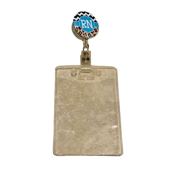 10/$25🦋 RN Clear PVC Retractable Badge Holder with Clip - Picture 1 of 6